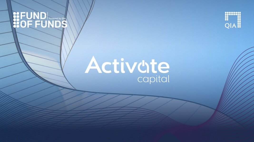 Activate Capital logo shown with the QIA and Fund of Funds logos on a blue background