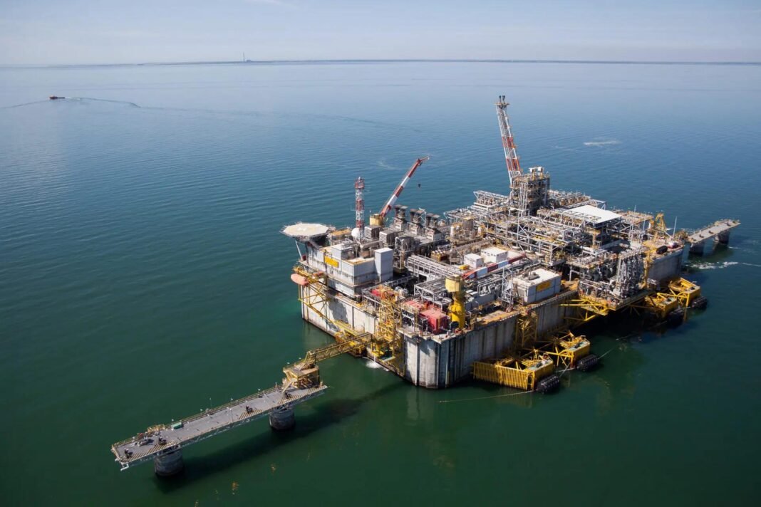 The Adriatic LNG offshore regasification terminal in the northern Adriatic Sea off Italy