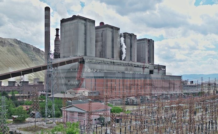 The Çayırhan thermal power plant and its switchyard in Nallıhan, Ankara province