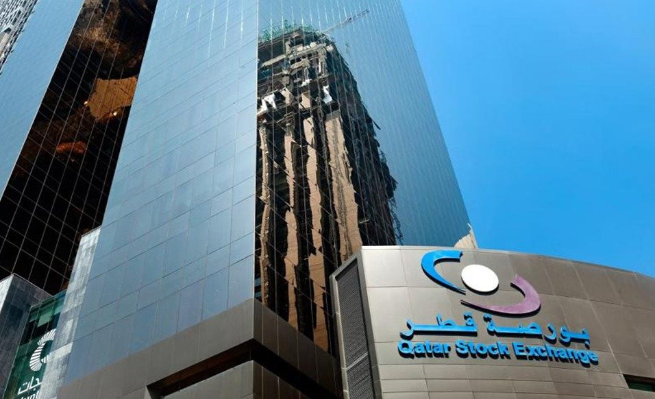 The Qatar Stock Exchange building in Doha
