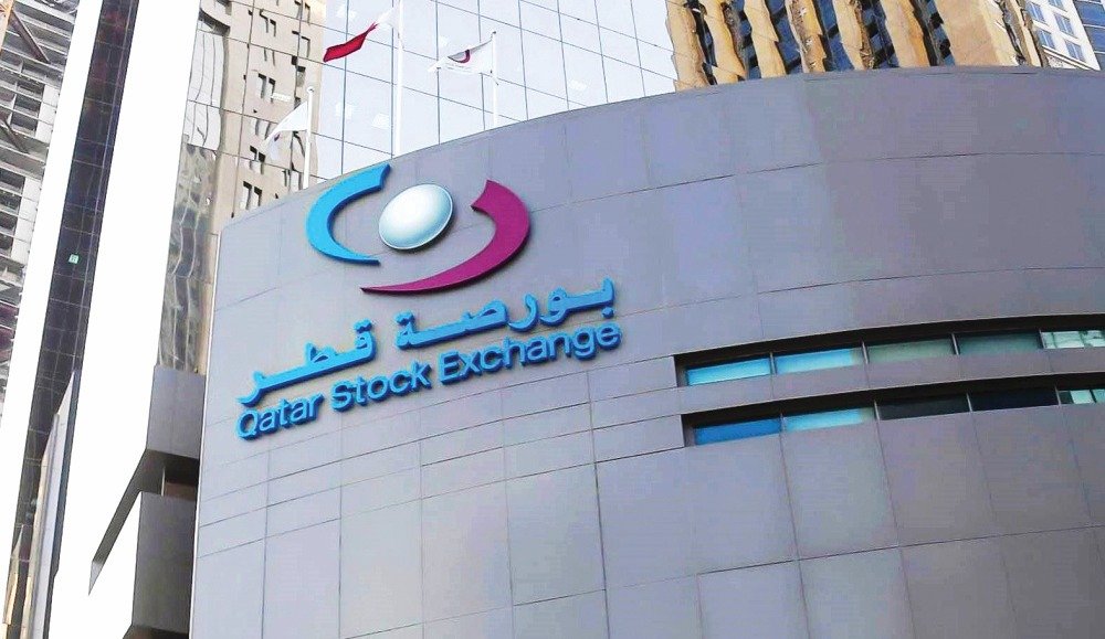 The Qatar Stock Exchange building in Doha