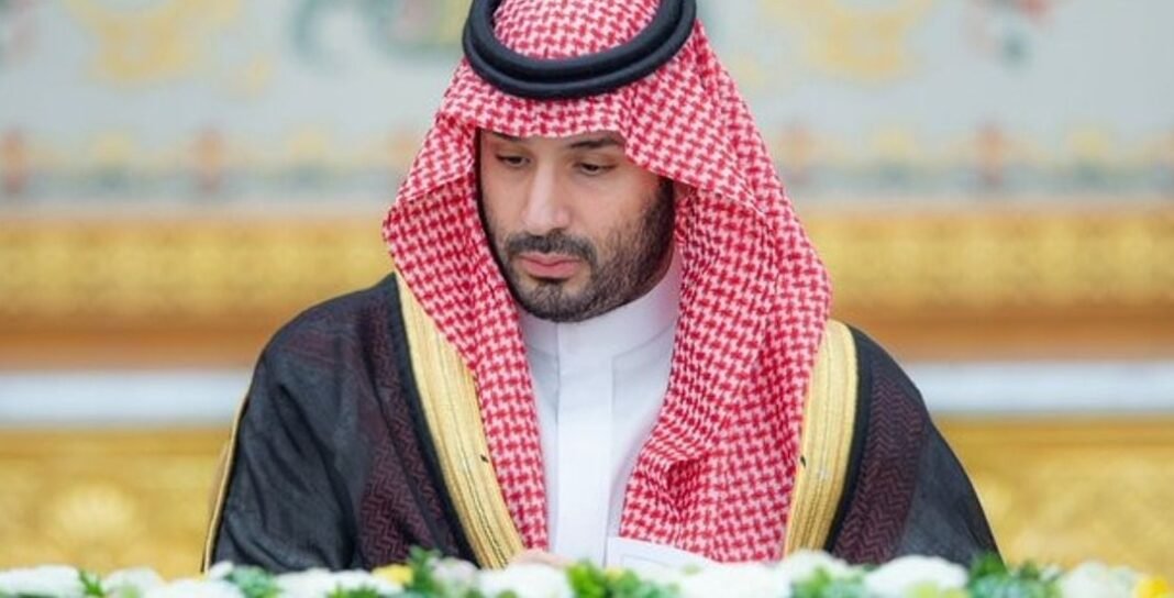 Saudi Crown Prince Mohammed bin Salman chairs the cabinet session in Riyadh